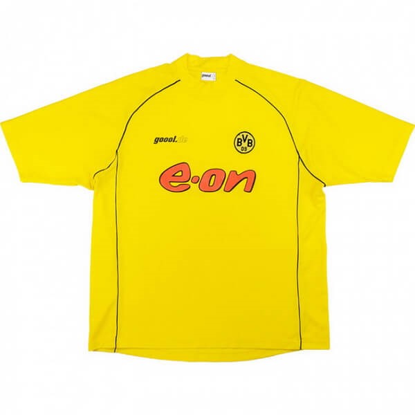 Tailandia Camiseta Borussia Dortmund Primera equipo Retro 2002 Amarillo